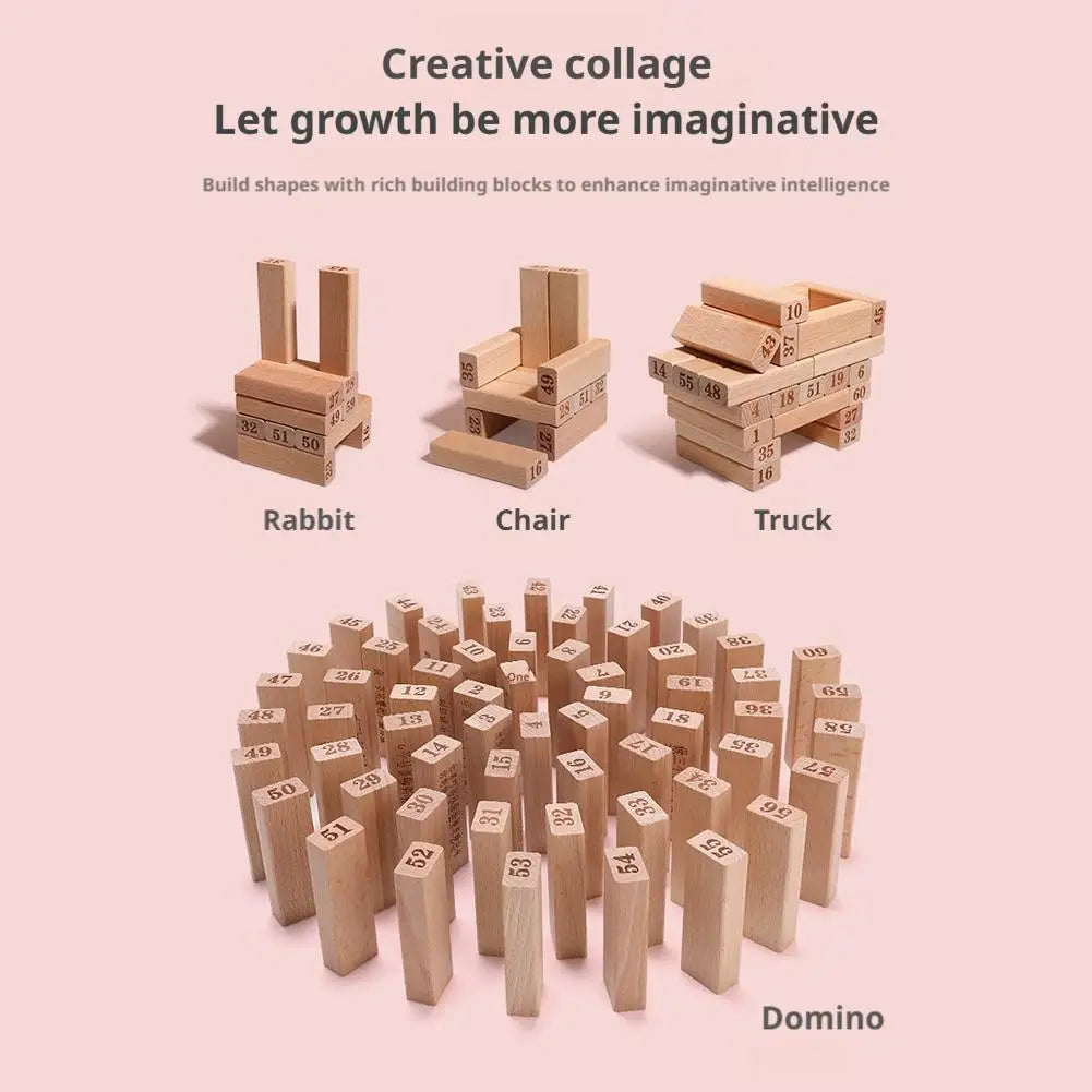 Wooden Pagoda Stacking Game - Parent-Child Bottom Cutting Fun Toy for Desktop High Layers Challenge Adult Interactive Play