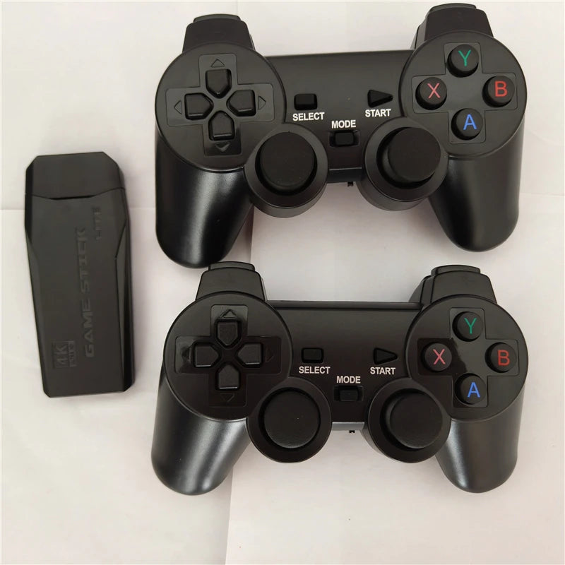 M8 TV Stick Video Game Console 2.4G Double Wireless Controller 4K 20000 Games 32GB Retro Games for Children Christmas Gift