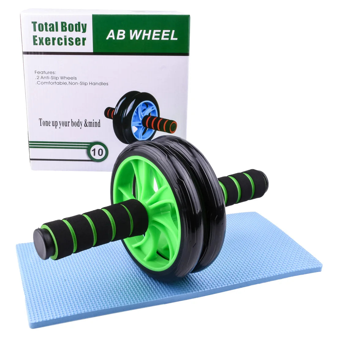 Dual-Wheel Steel Wheel Home Fitness Equipment for Core Exercise Multifunctional Abdominal Fitness Wheel Sports Entertainment