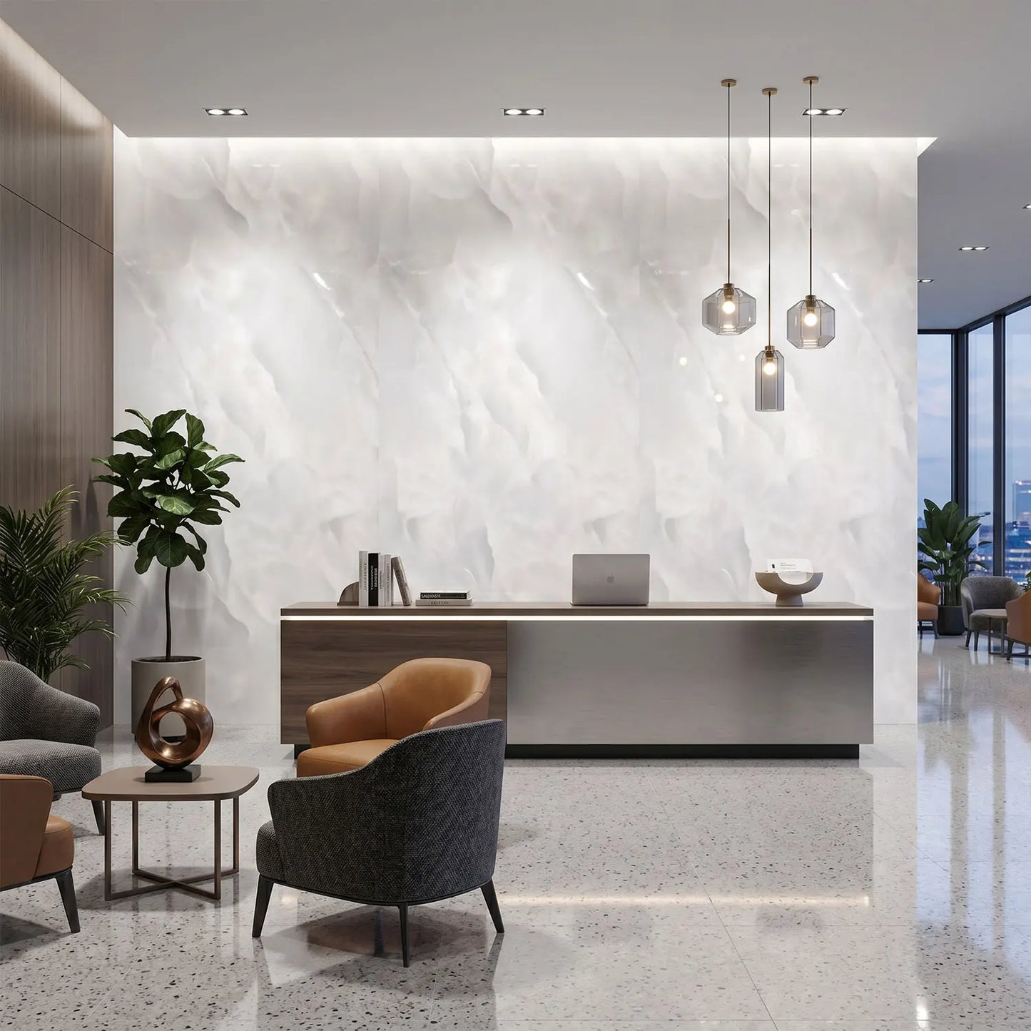 wallpaper Imitation Marble Wall Stickers IXPE Self-adhesive Floor Stickers Waterproof Bathroom living Room Decoration Decals
