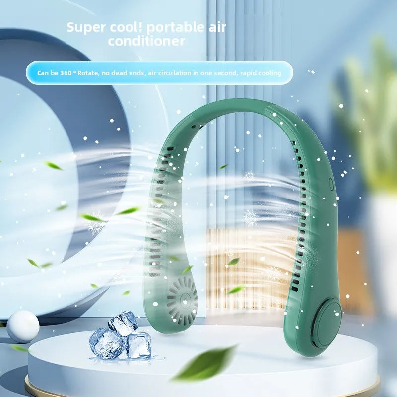 Popular Bladeless Neck Fan Lazy Portable Silent Silicone