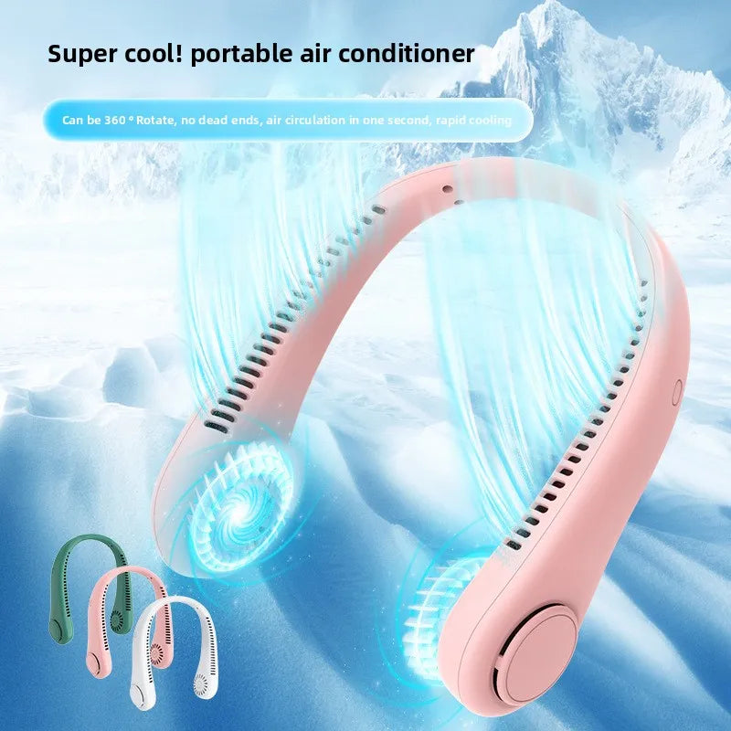 Popular Bladeless Neck Fan Lazy Portable Silent Silicone