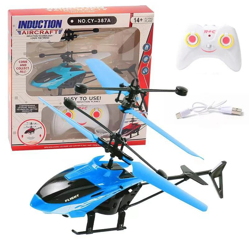 Mini Remote Control Induction Helicopter Indoor Gesture Suspension Drone Drop resistant Charging Remote Control Children's Toy