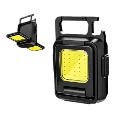 Mini LED COB 800mah Multifunctional Keychain Light Rechargeable Strong Magnetic Work Lamp Outdoor Keychain Portable Lamp