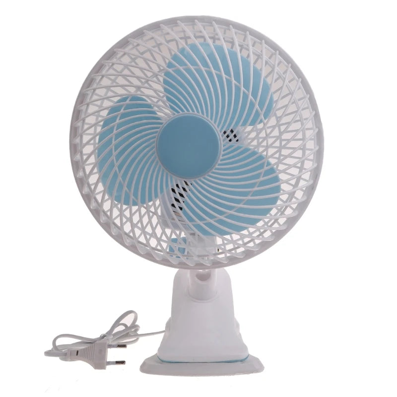 Clip-On Fan with Adjustable 2 Wind Speed 9inch Portable Fan Universal Fan 30W Clip On Campers Fan Desk Cooling Fan