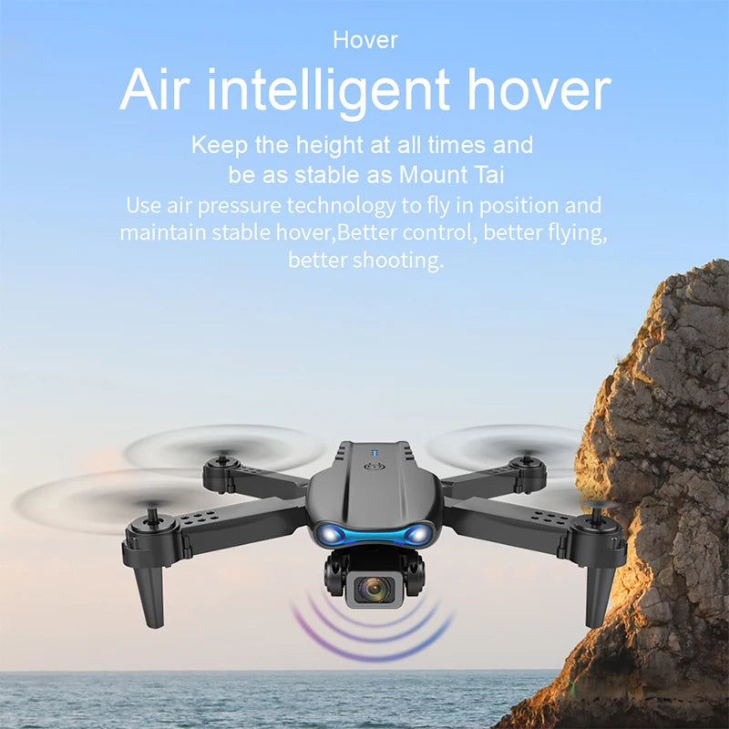 New Drone With 4K Professional Camera High-Definition Dual Camera Lens Long Battery Life LED Night Flight Lights Toy Gift