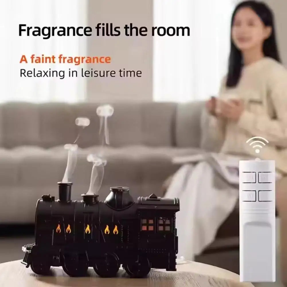 Ultrasonic air humidifier for trains, jellyfish spray, essential oil diffuser, remote control, colored lights