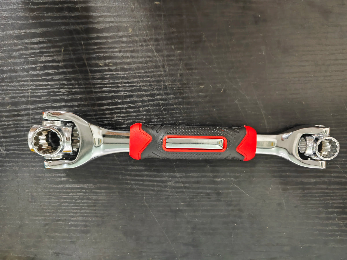 48 in 1 Universal Socket Wrench 360 Degree Rotating Tiger Wrench Spline Torx 6-Point Steel Hand Tool for Car Furniture Repair
