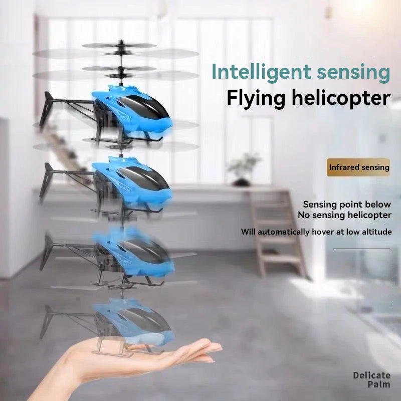 Mini Remote Control Induction Helicopter Indoor Gesture Suspension Drone Drop resistant Charging Remote Control Children's Toy