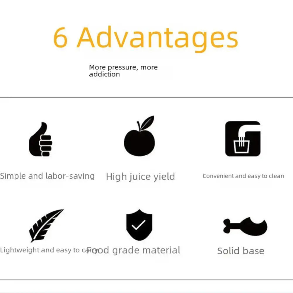 Manual Juicer Aluminium Pressed Fruit Juice Maker Household Convenient Nut Shell Extractor New