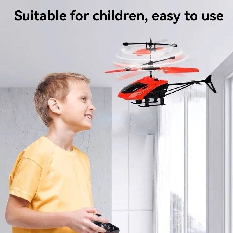 Mini Remote Control Induction Helicopter Indoor Gesture Suspension Drone Drop resistant Charging Remote Control Children's Toy
