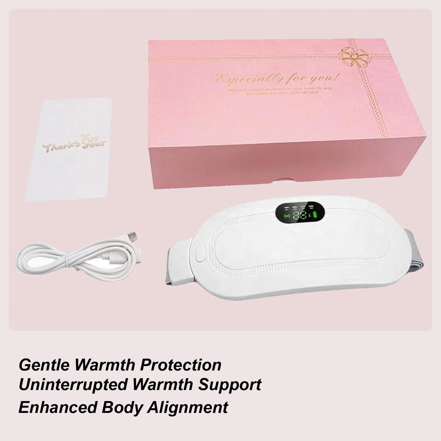 Heating Pad For Cramps Rechargeable Cordless Heating Pad For Cramps Ergonomic Electric Menstrual Heat Belt For Women Mothers