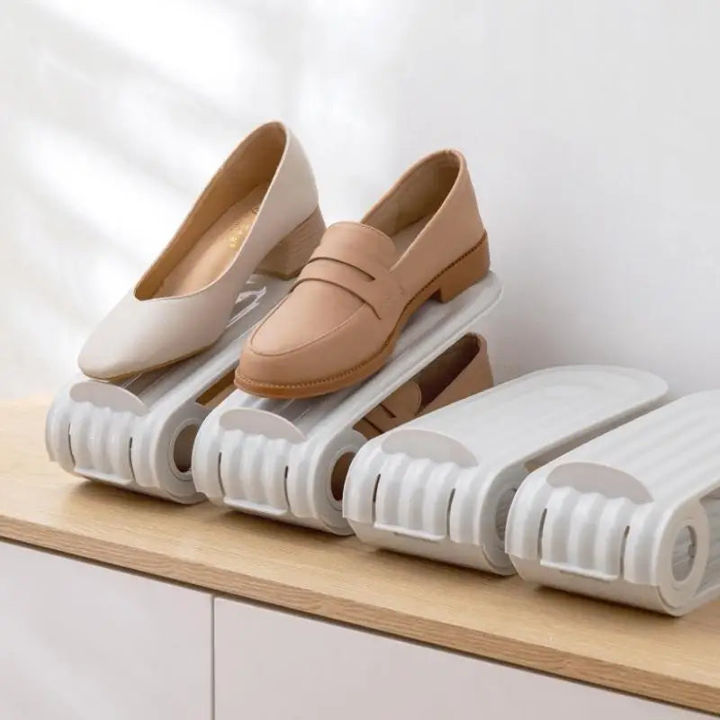 Shoes Storage Rack Space Adjustable Height Rack For High Heels Sneakers Slippers Drawers Under Bed