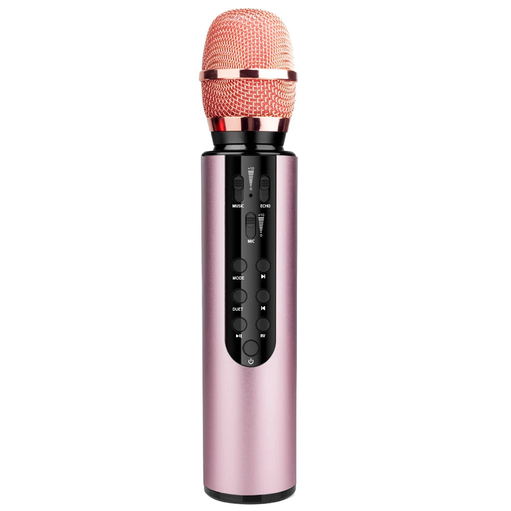 2.4G Wireless KTV Microphone Speaker， All-in-One with Professional Sound Effects， for Home Karaoke， Outdoor， Party， Portable