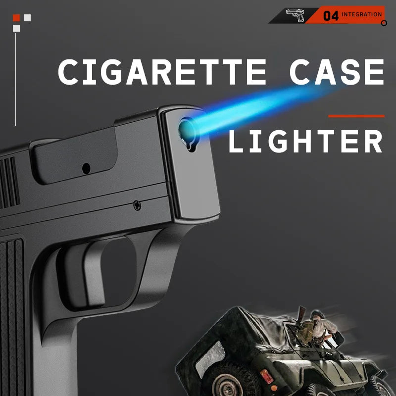 New Focus Gun-shaped Cigarette Case Lighter Thick Branch Medium Branch Fine Branch Cartridge Universal Pistol Shape