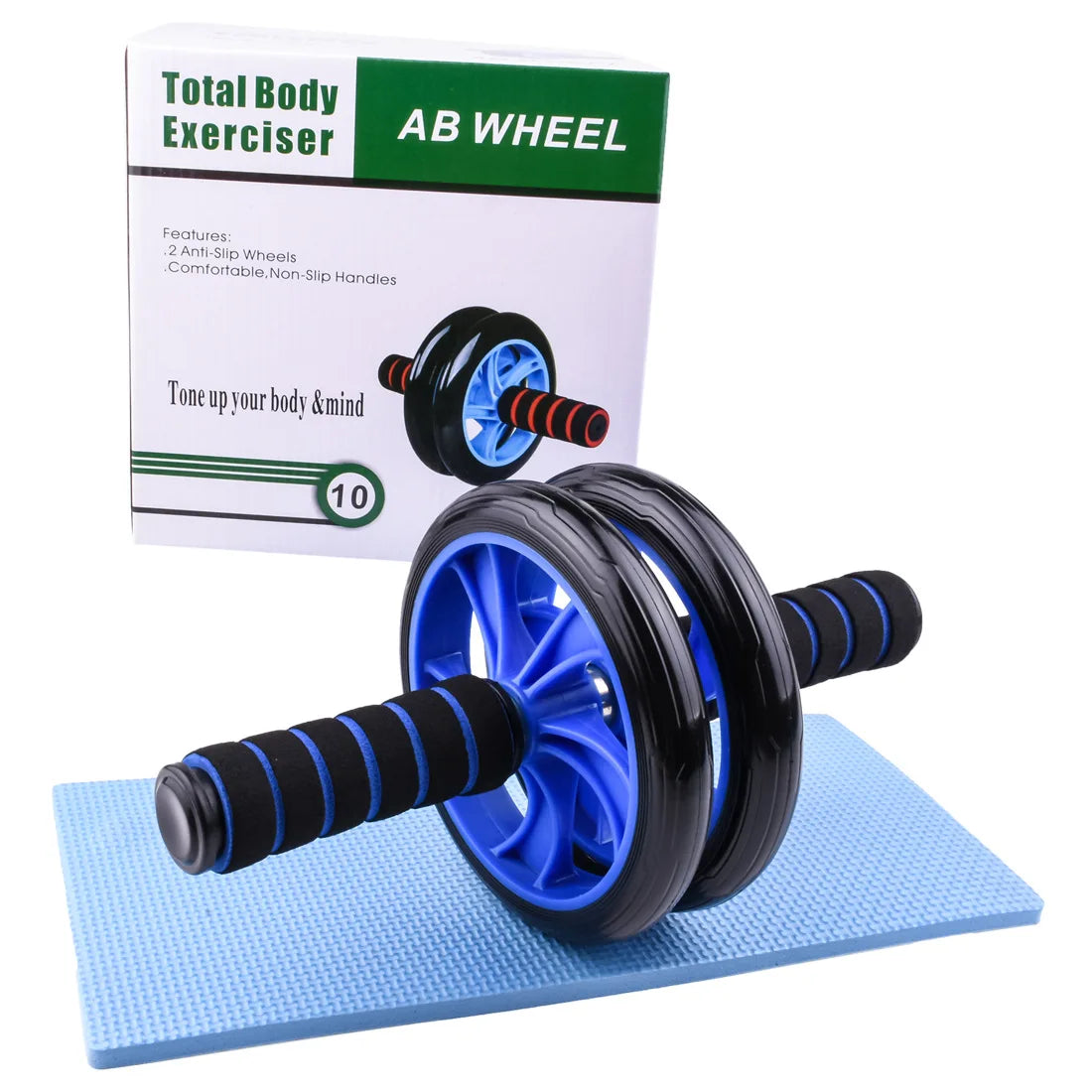 Dual-Wheel Steel Wheel Home Fitness Equipment for Core Exercise Multifunctional Abdominal Fitness Wheel Sports Entertainment