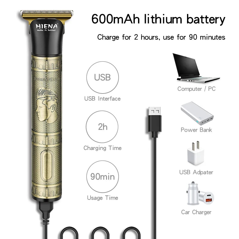 HIENA Hair Clippers for Men Professional Beard machines Trimmer Set Cordless Mens Hair Trimmer Electric shaving razor man