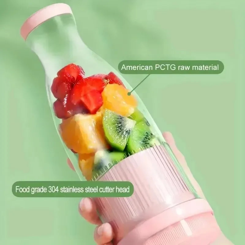 Mini Electric Juicer Cup 6 Blades Blender Milkshake Machine USB Portable Fruit Milk Mixing Tool Fresh Juice Blender