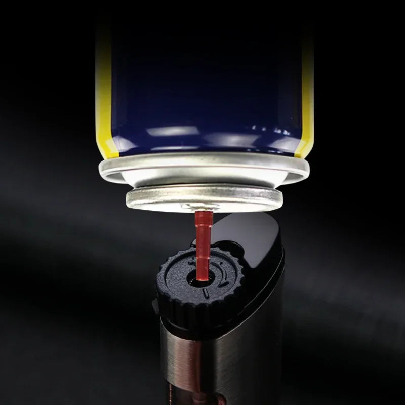 HONEST Slim Strip Gas Lighter Windproof Blue Flame Cigar Turbine Torch Visible Air Window Comfortable Feel Hgih-end Gift