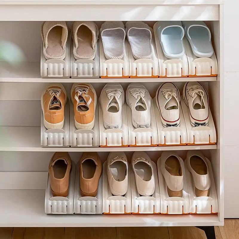 Shoes Storage Rack Space Adjustable Height Rack For High Heels Sneakers Slippers Drawers Under Bed