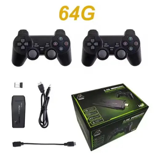 M8 TV Stick Video Game Console 2.4G Double Wireless Controller 4K 20000 Games 32GB Retro Games for Children Christmas Gift