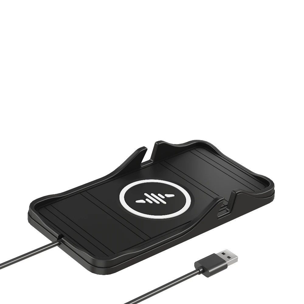 15W Wireless Car Charger Pad Non-slip Phone Charge For iPhone 17 16 15 14 13 12 Samsung S25 S24 Xiaomi 17 Pro Max Fast Charging