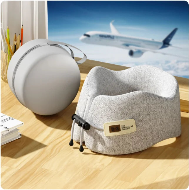 Memory Foam U-Shaped Pillow Travel Neck Support Sleeping Pillow Shoulder Rest U-Cushion Airplane Trip Neck Pillow