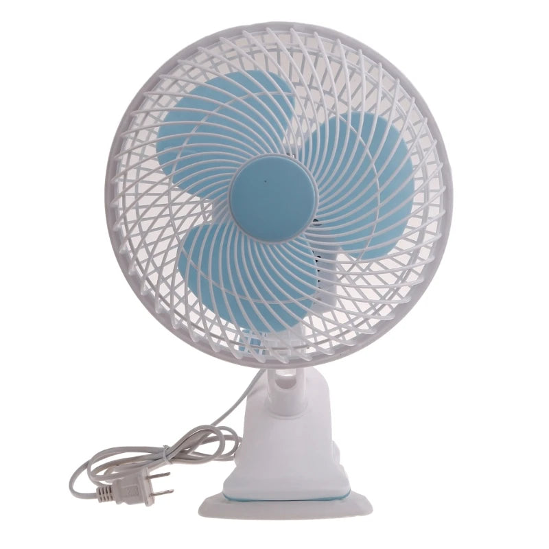 Clip-On Fan with Adjustable 2 Wind Speed 9inch Portable Fan Universal Fan 30W Clip On Campers Fan Desk Cooling Fan