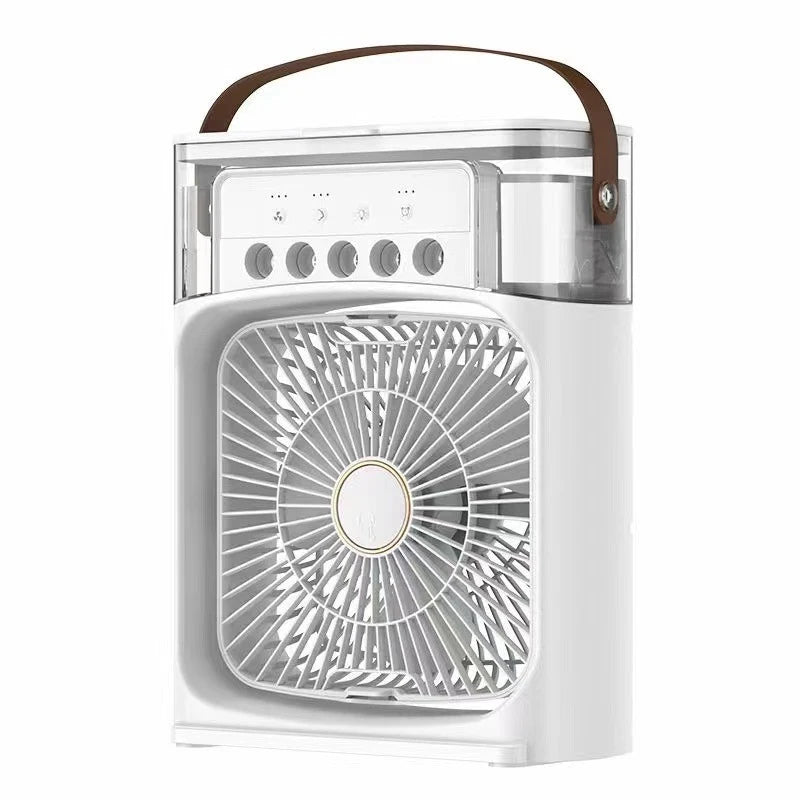 Portable Humidifier Fan Air Conditioners USB Electric Fan LED Night Light Water Mist 3 In 1 Summer Air Cooler Humidifie ForHome