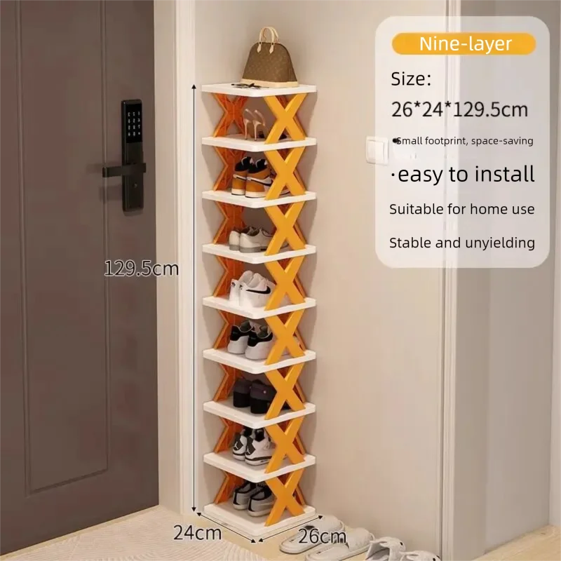 1Set Plastic Folding DIY Splicing Shoe Rack Home Simple Door Multifunctional Shoe Cabinet Multi layer Storage Rack for Shoes