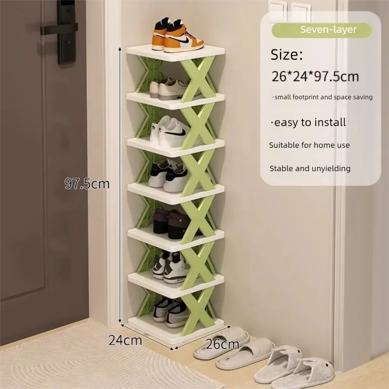 1Set Plastic Folding DIY Splicing Shoe Rack Home Simple Door Multifunctional Shoe Cabinet Multi layer Storage Rack for Shoes