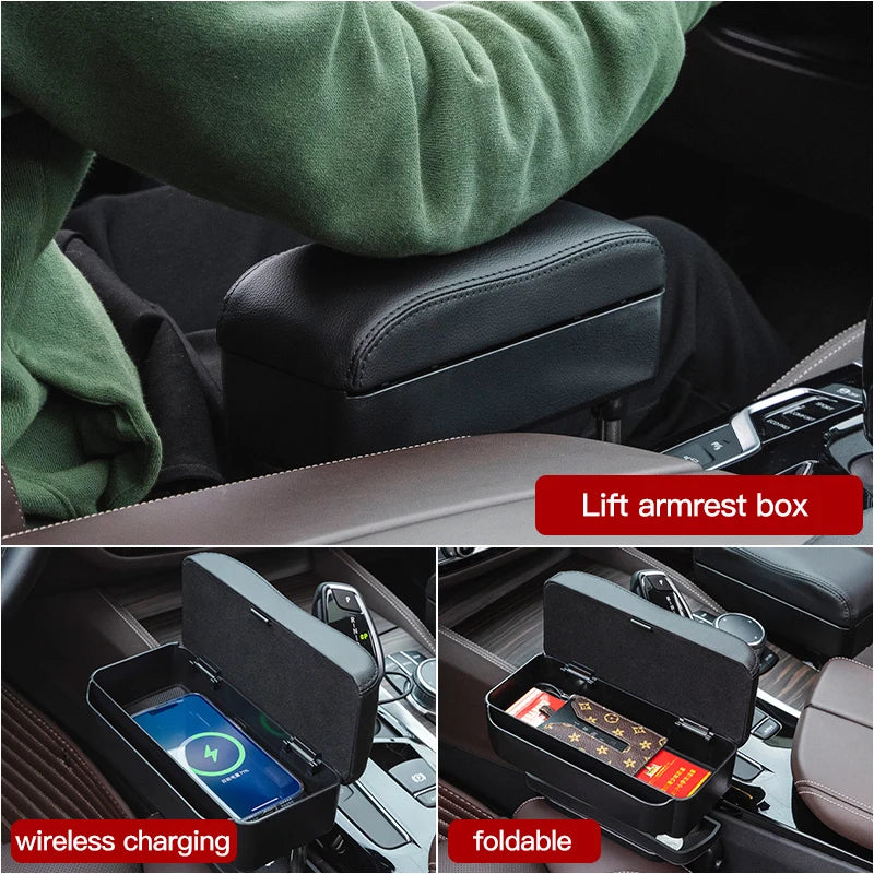 Car Armrest Box Elbow Support Adjustable Car Seat Gap Organizer Arm Rest Box For Trumpchi Gac