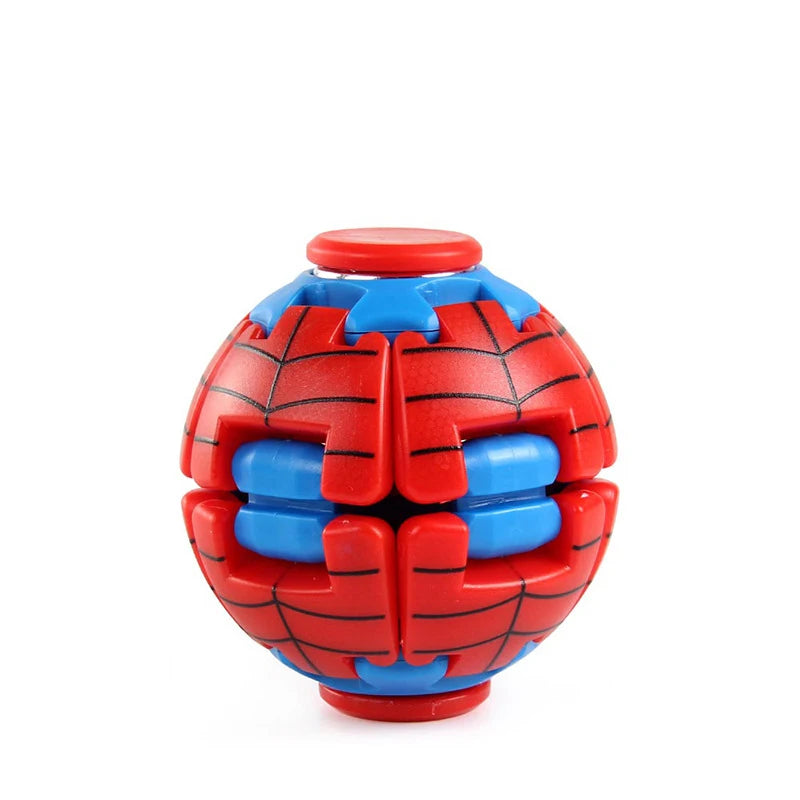 Portable 3D Printing Antistress Fidget Spinner Color Pressure Reducing Ball Press Rotate Relieve Stress Office Toy Children Gift