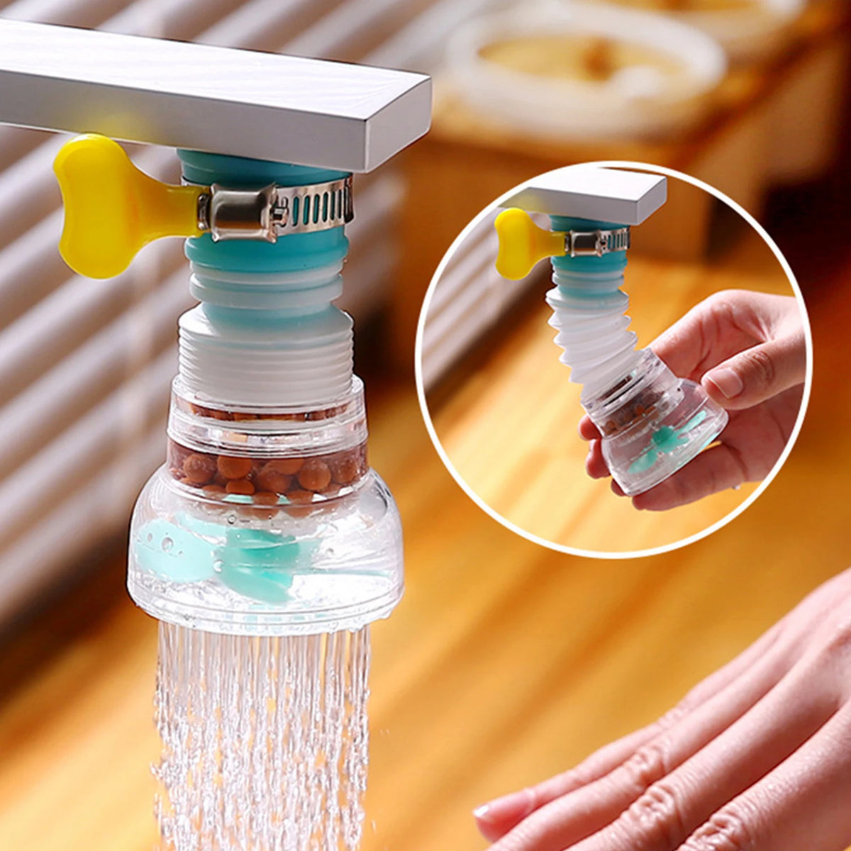 Universal 360 Rotation Faucet Bubbler Swivel Water Saving Economizer Head Shower Kitchen Faucet Nozzle Adapter Sink Accessories