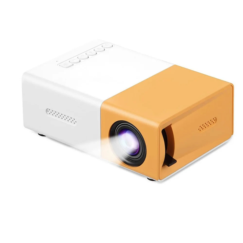 1080P Resolution Mini Projector Built-in Speaker Remote Control Home Theater Projector Halloween Gifts LCD Technology