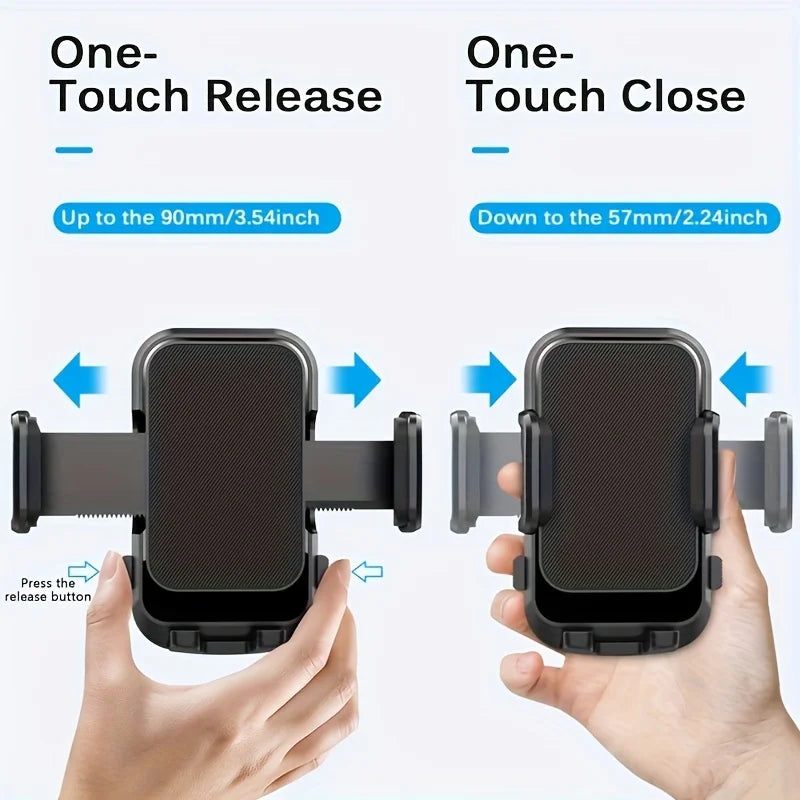 360° Rotatable Dashboard Phone Holder with Navigation & Smart Mount Adjustable Soft PVC Car Phone Stand with 270° Rotating Head