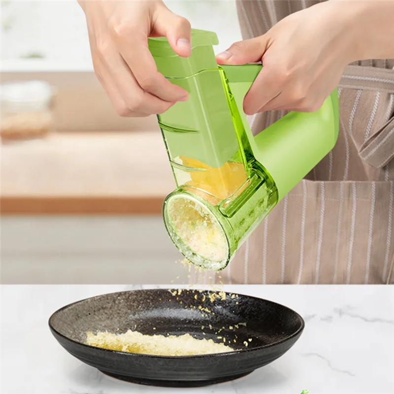 Electric Cheese Grater Portable Salad Maker With 4 Different Shapes Of Blades 40W Electric Rotary Slicer Shredder