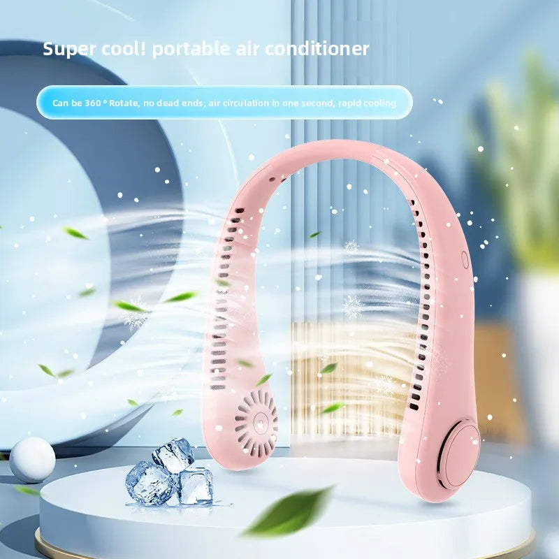 Popular Bladeless Neck Fan Lazy Portable Silent Silicone