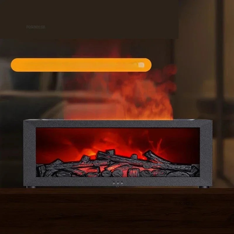 Luxury Desktop Simulation Home Fireplaces Home with Atmosphere Light Creative Office Decorations Home Decoration Ornaments C