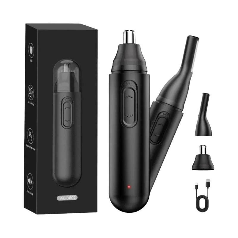 Precise Electric Nose Hair Trimmer Featuring Safety Rounded Waterproof Portable Grooming Tool X7XA