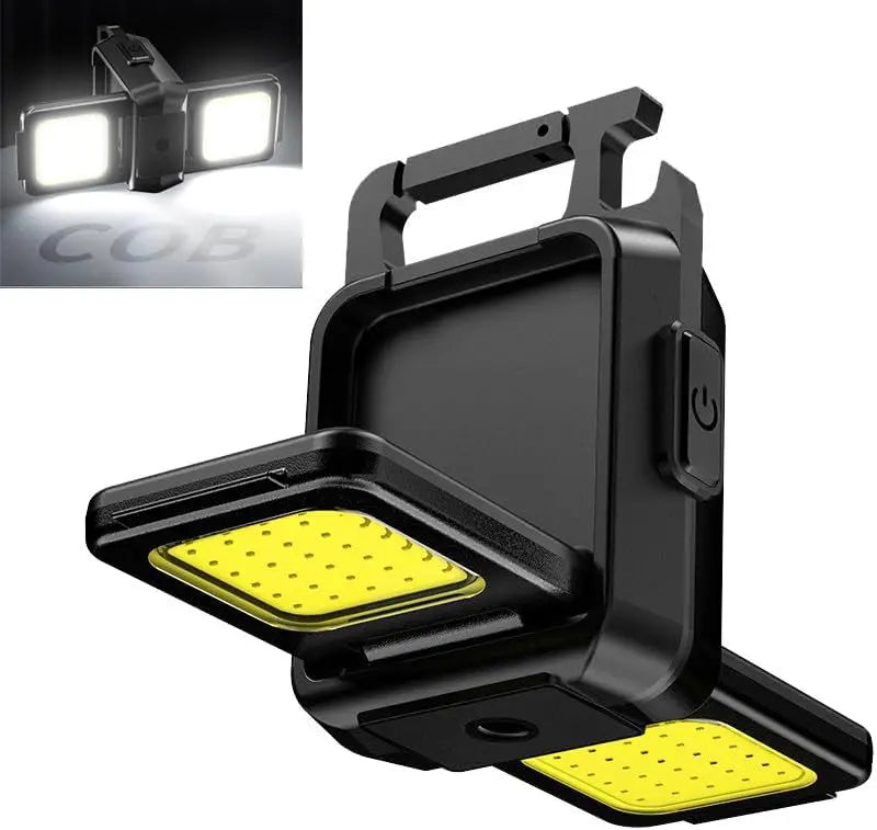 Mini LED COB 800mah Multifunctional Keychain Light Rechargeable Strong Magnetic Work Lamp Outdoor Keychain Portable Lamp