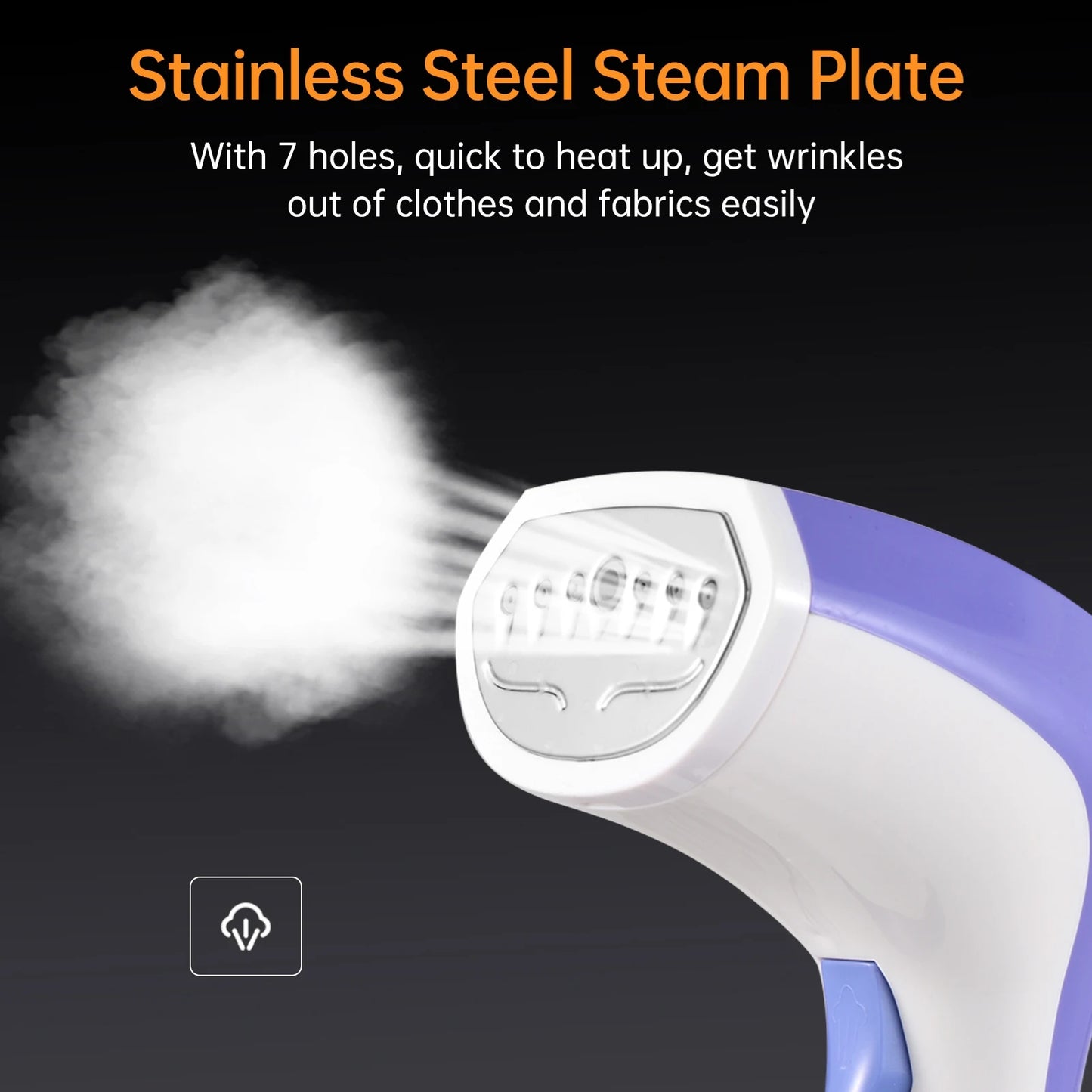 Clothes Handheld Garment Steamer 1100W Clothes Steamer Portable Quick Heating with 120ML Detachable Water Tank