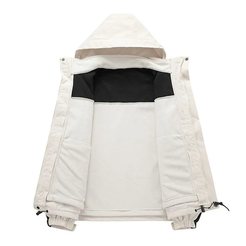 3 In 1 Thick Hiking Jacket Women Climbing Trekking Windbreaker Outdoor Sports Jackets Autumn Winter Warm Fleece Waterproof Coats