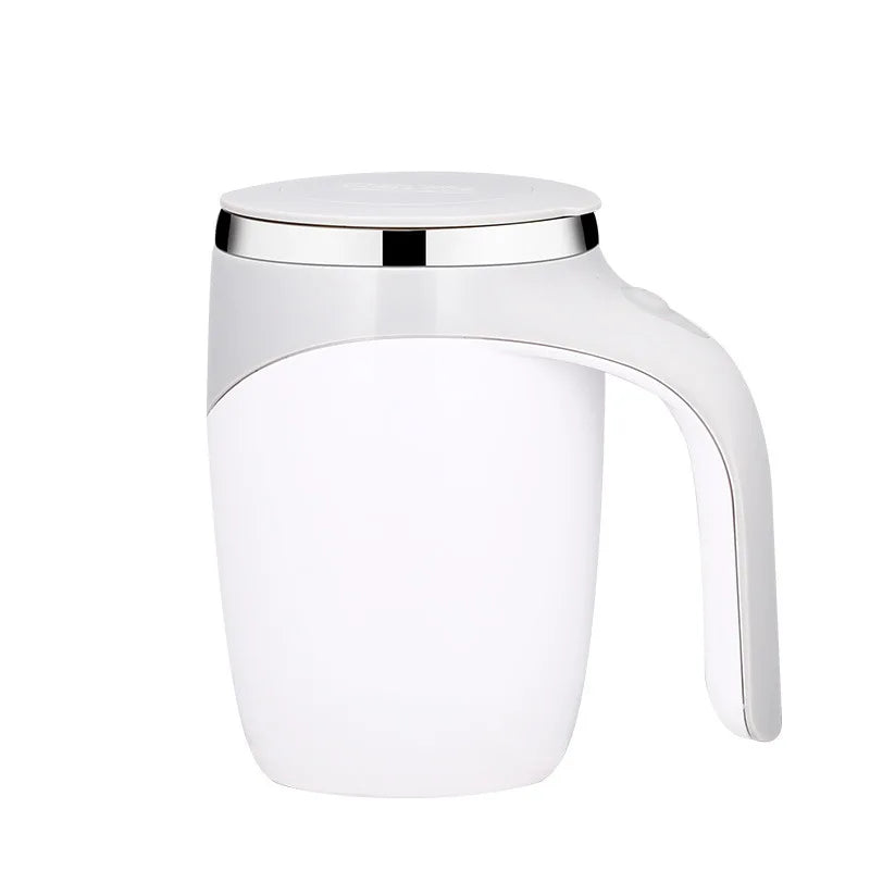 Lazy Coffee Stirring Cup Auto Stirring Cup Magnetic Rotating Electric Milk Cup Mark Cups 304 Stainless Steel 380ml Coffee Mug