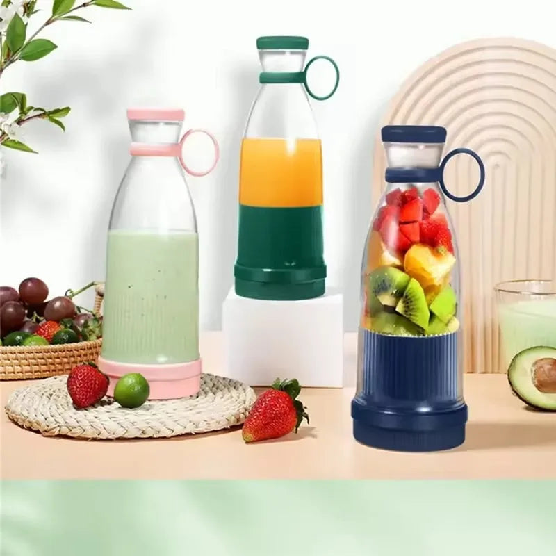 Mini Electric Juicer Cup 6 Blades Blender Milkshake Machine USB Portable Fruit Milk Mixing Tool Fresh Juice Blender