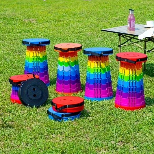 An upgraded portable folding stool，NewPPMaterial，More Sturdy and Durable Folding Stool Retractable Stool,Suitable fish