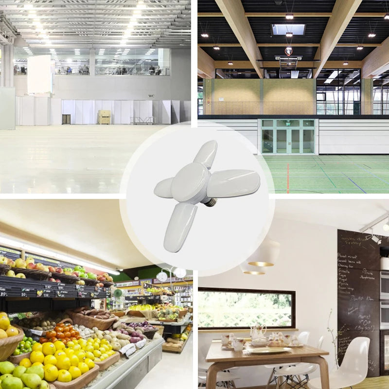 Led Lamp Fan Blade Timing Lamp 28W Foldable Led Lamp Lampada For Home Ceiling Lamp With Remote Control Furnishing Lighting