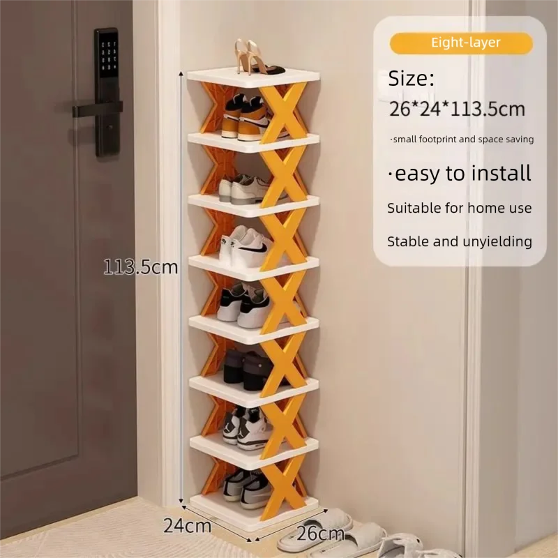 1Set Plastic Folding DIY Splicing Shoe Rack Home Simple Door Multifunctional Shoe Cabinet Multi layer Storage Rack for Shoes