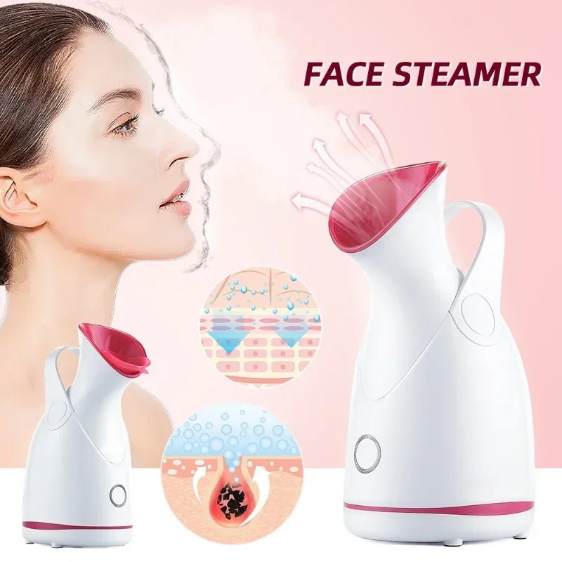 Nano Steam Face Steamer, Hot Compress, Heating Sprayer, Skin Moisturizing, Humidifier, Pore Deep Cleaning, Hydration Nebulizer