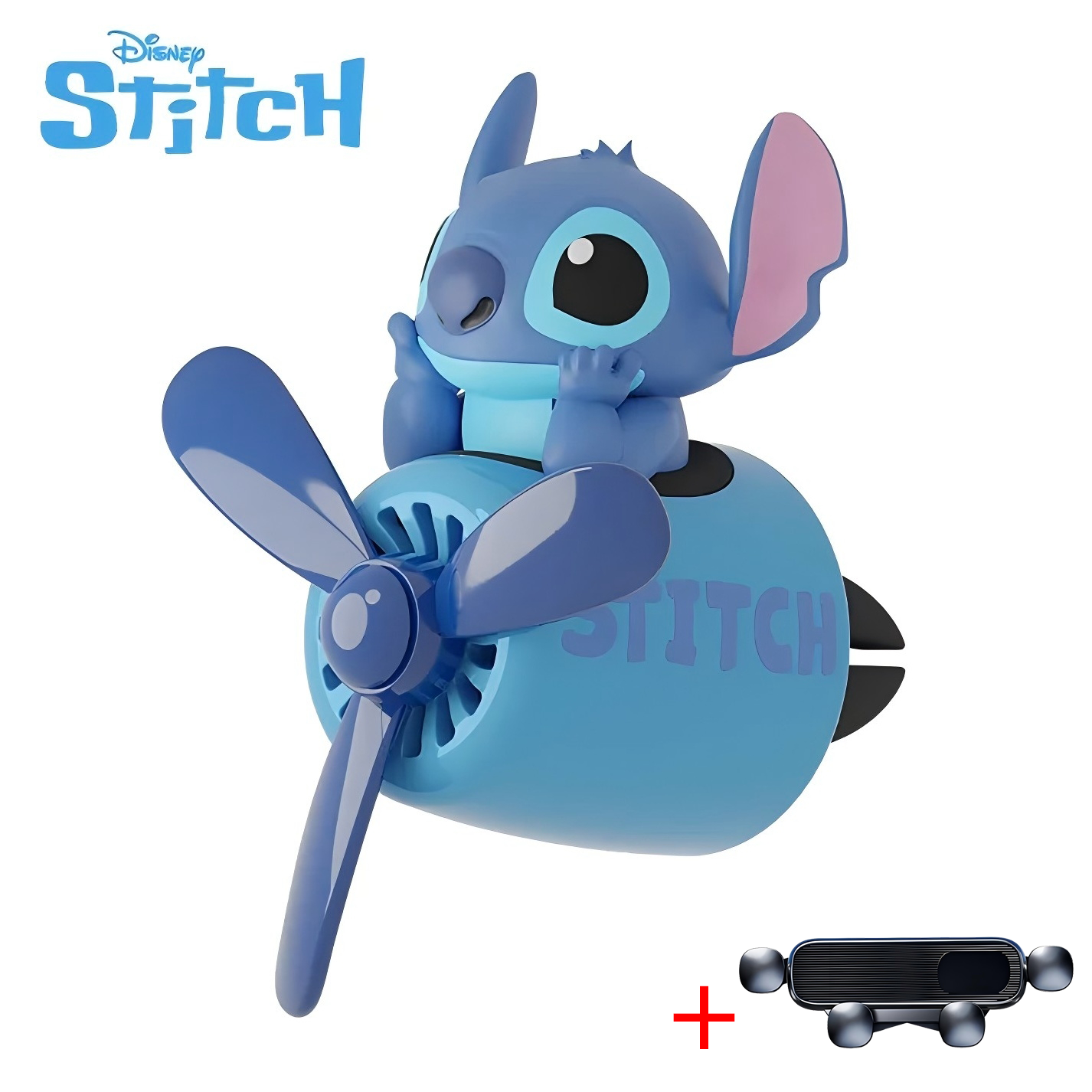 Disney Stitch Car Air Freshener Rotating Propeller Aromatherapy Car Accessories Interior Perfume Diffuser Fragrance Ornament